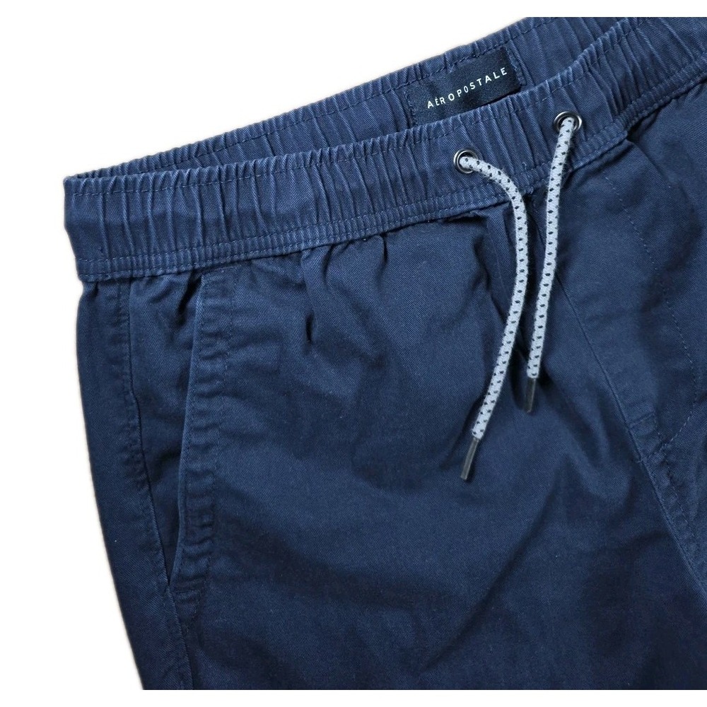 Aeropostale Jogger Pants Men's Navy Blue Size‎ Small Drawstring Cotton
